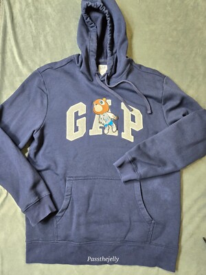 Yeezy Gap Hoodie Mens Medium Blue Gradation Sweatshirt Kayne