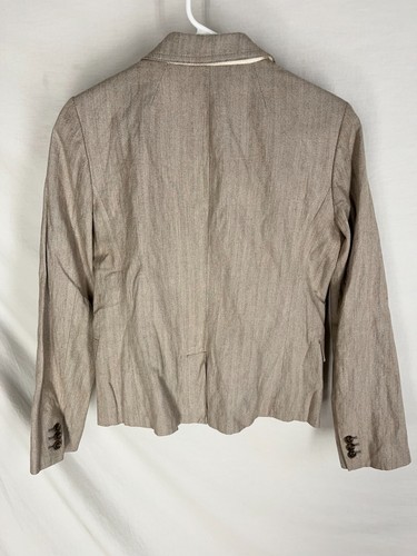 J. Giacca blazer Crew scuola ragazzo beige chiusura 2 bottoni 37852 donna taglia 4 - Foto 4 di 4