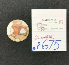 AAFES POGS, 9th Series/Printing, 1 POG, 25¢, #P675, FAIR