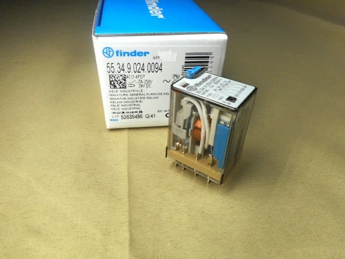 Finder Relay 55.34.9.024.0094 4PDT relay (NIB)