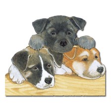 Akita Wooden Magnet