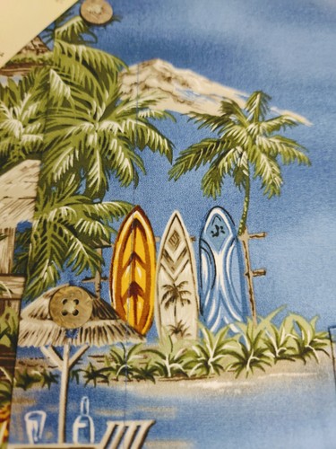 ISLAND SHORES HERRENHEMD, Surfbrett & Hütten, blau, kurzärmelig, GRÖSSE L, NEU MIT ETIKETT - Bild 2 von 8