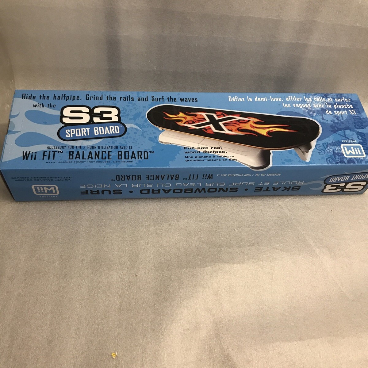 Nintendo Wii S3 Sport Skateboard Snowboard for Balance Board