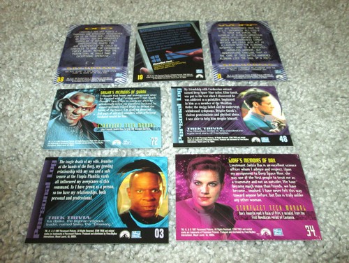 “Star Trek DS9 Profiles” 1997 Complete Base Set (1-82) Sisco Dax Kira Worf Odo - Picture 4 of 4