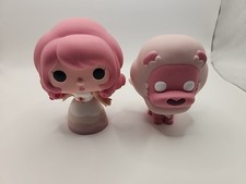 Funko Pop!  Rose Quartz Figure Steven Universe Pink Hair White Dress And Lion 