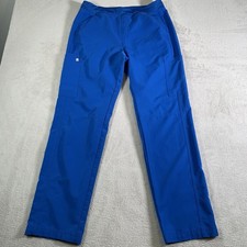 Figs Axim Cargo Scrub Pants Mens Large Technical Collection T2001 Pockets Blue