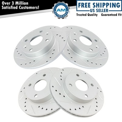 Front and Rear Brake Rotors Set For 1990-1993 Mazda Miata