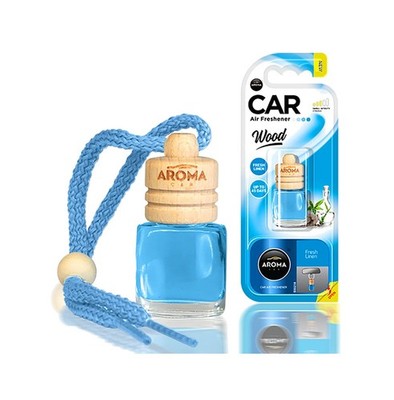 AROMA CAR Hanging Wooden Air Freshener 6ML