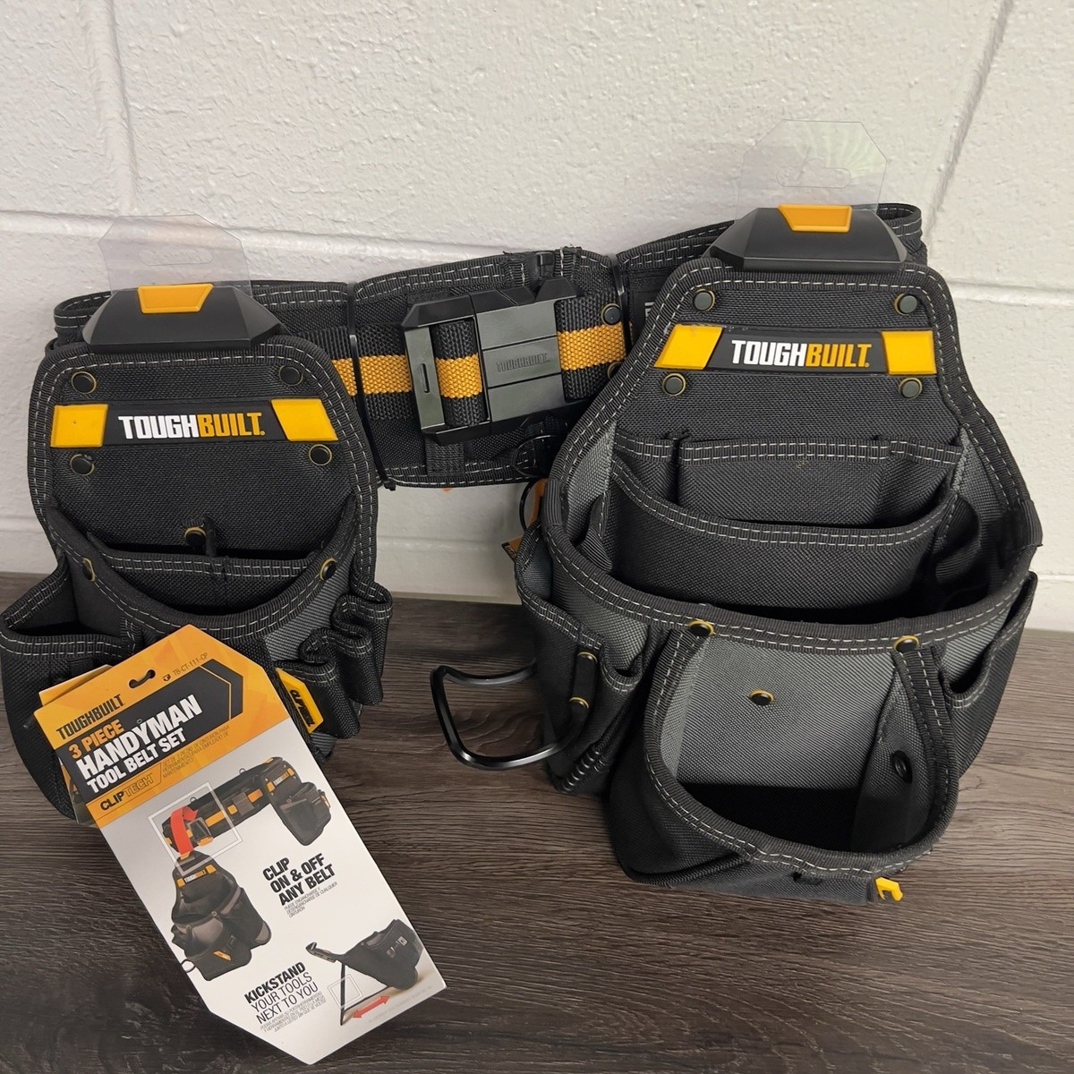 TOUGHBUILT タフビルト 3PC TB-CT-111-CP Amazon.co.jp: ToughBuilt ClipTech 3 Piece Handyman Tool Belt Set