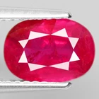 2.14ct.FULL REPORT RUBY UNHEATED NATURAL GEMSTONE PINKISH RED OVAL TOP QUALITY