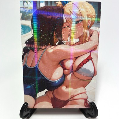 Fairy Tail Cana Alberona Lucy Heartfilia Sexy Anime Waifu Goddess Story Art Card