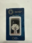 MMTC PAMP Suisse 1oz 31.10g .9999 Silver Lotus Bar in Assay Card