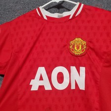 Vintage Manchester United Jersey Shirt Mens Small Soccer Futbol Retro Y2K Rep