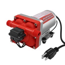 Water Pump 4 Chambers Self-Priming Diaphragm Pump High Pressure Pump 6GPM 70 PSI