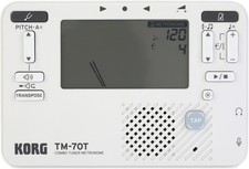 Korg TM-70 Tuner and Metronome - White 3-pack