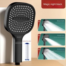 13CM Large Panel High Pressure Shower Head 3 Modes Shower Replacement Universal
