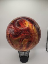 Vintage Ebonite Cyclone USBC Orange Red Gold Lava Swirl 10 lbs Bowling Ball