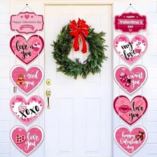 KatchOn Conversation Hearts Door Banner - 5 Feet, No DIY | Happy Valentine's Day