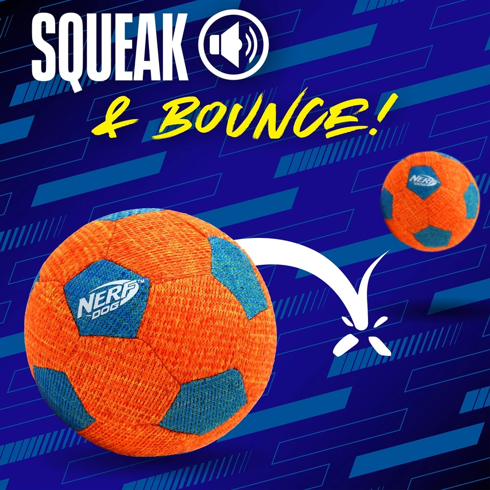 Nerf Dog X-Weave Squeak Soccer Ball for Large Dogs - Image 2 of 4