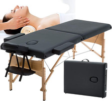 Portable Massage Table Spa Bed Foldable 73 Inch Height Adjustable Massage Bed wi