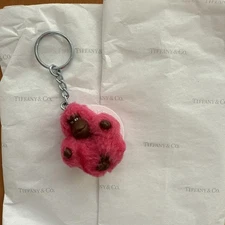 Kipling Mini Monkey Keychain Keyring Key Fob Charm ac8040 Pink Ruan