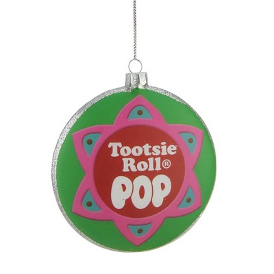 Northlight 4'' Candy Lane ''Tootsie Roll POP'' Lollipop Christmas Disc Ornament