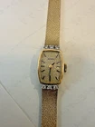 VTG LADIES ROLEX MANUAL WIND WRISTWATCH 14K YELLOW GOLD & Diamonds Small Wrist
