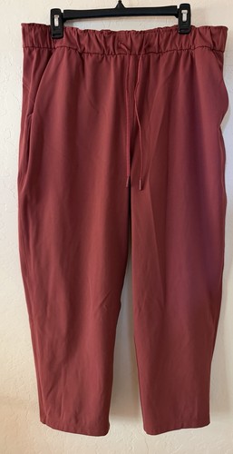 Lululemon Keep Moving High-Rise Crop 23” Pants Dark Terracotta Size 14