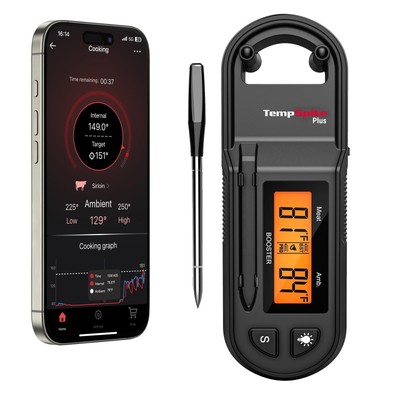 ThermoPro TempSpike Plus Wireless Meat Thermometer with Ultra Thin Probe, Smart