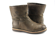 Shabbies Gr.38 Damen Stiefel Stiefeletten Boots Leder  Fell  TOP   K 979