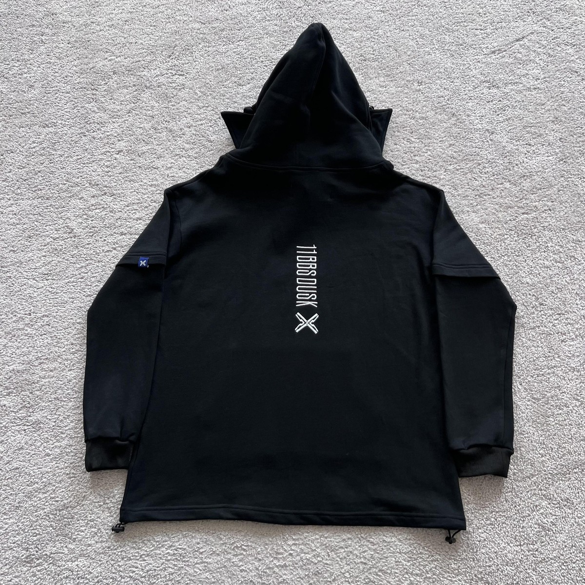 11BBS DUSK Boris Bidjan Saberi Ninja Buckle Detail Hoodie Mens