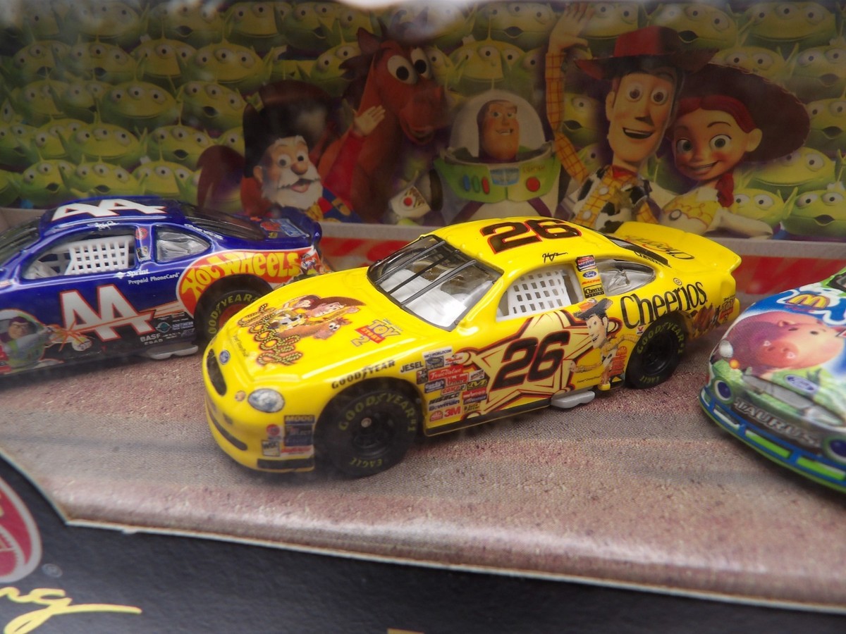 Hot Wheels 2000 Toy Story 2 NASCAR 3 Car Set Target Disney 1 64