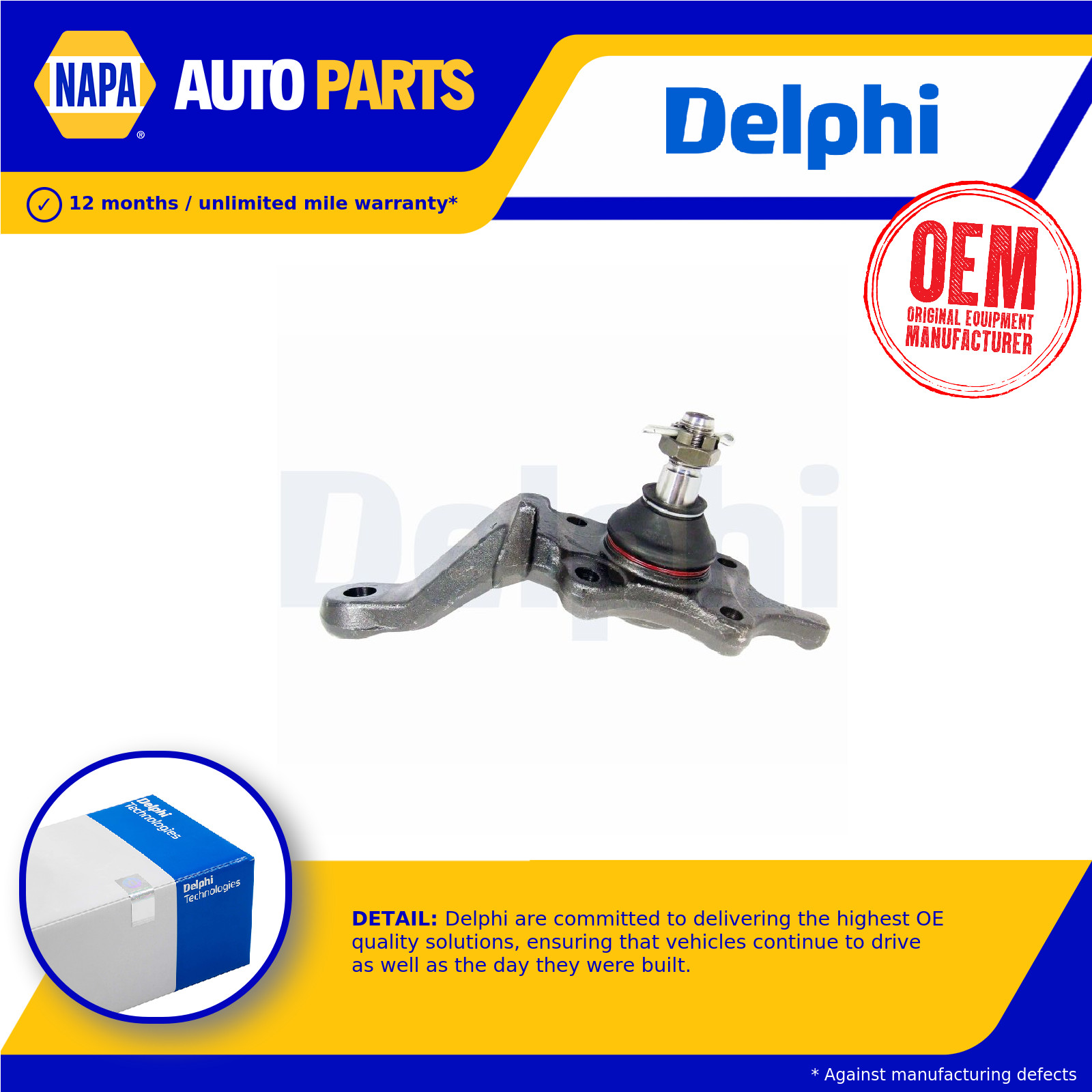 Ball Joint fits TOYOTA 4RUNNER 3.4 95 to 02 5VZ-FE Suspension Delphi 4333039415