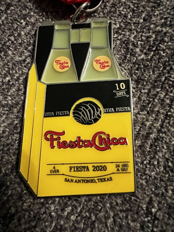 RARE 2020 Fiesta Chica Medal - San Antonio CANCELED YEAR - SA Flavor Topo Chico