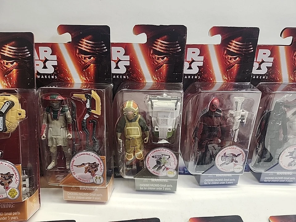 Star Wars: The Force Awakens 3.75" Action Figure Lot Of 13 On Card NIP - Image 4 of 4