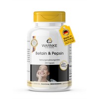 Betain & Pepsin - 250 Kapseln - Schluckfreundlich | Warnke Vitalstoffe