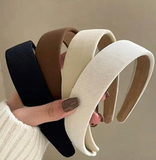 4 diademas para mujer antideslizantes de moda de 1 pulgada de ancho para cabello
