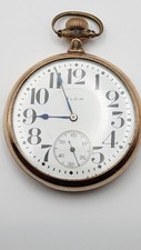 1921 Elgin 16s 17j Grade 466 Model 13 Lever Set Pocket Watch GF Case Running