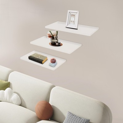 3Pcs Wall Mount Acrylic Storage Shelf Floating Organizer Shelves Kitchen Bedroom