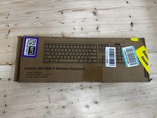 Lenovo 100 USB-A Wireless Keyboard Full-Size Spill Resistant Black