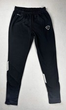 Nike Youth Small Dri-FIT Track Pants Black Athletic Zip Ankle