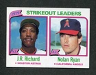 Nolan Ryan / JR Richard 1979 MLB Strikeout Leaders 1980 Topps Baseball Card #206
