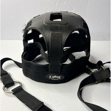 Tough 1 Easy Breathe Horse Grazing Muzzle Black Nylon Adjustable