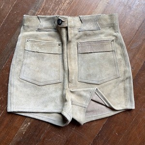 Lederverarbeitung German Lederhosen Oktoberfest Mens Suede Brown/Tan Size 26”