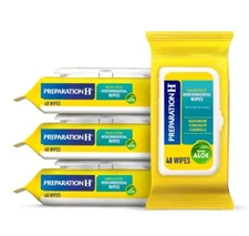 Preparation H Hemorrhoid Wipes With Witch Hazel 48 Count Pack Of 4