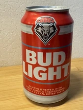 2025 New Mexico UNM Lobos Bud Light empty Beer Can - Bottom Opened