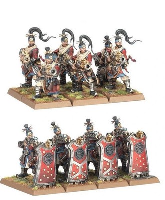 4 Crane Gun Teams 6 Iron Hail Gunners - Grand Cathay Defenders Bastion Old World