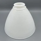 Vintage Corning 820120 Milk Glass Torchiere Lamp Shade 8” Opening 2.25" Fitter