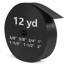 Extra Thick Webbing, Heavy Duty Nylon Straps,Flat Strapping for Outdoor DIY Gear