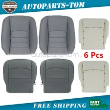 For 13-18 Dodge Ram 1500 Driver  Passenger Bottom Back Fabric Seat Cover Foam
